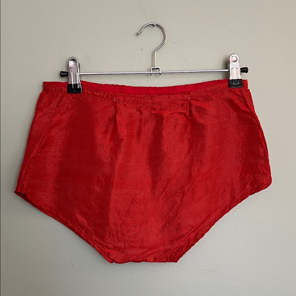 Vintage Terracotta Red-Orange Women's Hot Pants or Dance Shorts WOUNDED